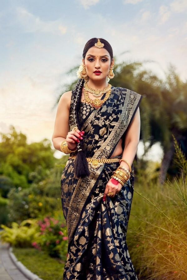 BEAUTIFUL RICH PALLU & JACQUARD  PATTERN WORK  ON ALL OVER THE SAREE
