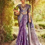 Beautiful Art Silk Jacquard Border Saree With Unstitched Running Blouse For Women Wedding Wear Party