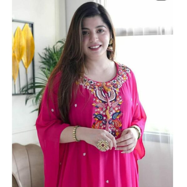 BEAUTIFUL RAYON KAFTAN WITH PANT (KURTI) - Image 2