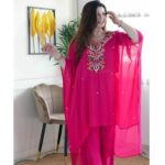 BEAUTIFUL RAYON KAFTAN WITH PANT (KURTI)