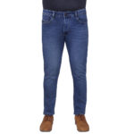 Jeans For Men Cotton Jeans Medium Blue Faded Denim