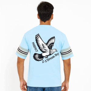 DOWN SHOULDER T-SHIRT ROUND NECK