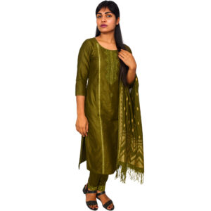 3 piece suit geometrical embroidery work (zig-zag arrow pattern) 