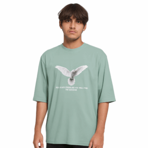 DOWN SHOULDER T-SHIRT ROUND NECK