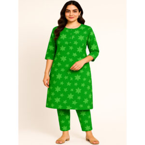 bright leaf green 2 piece suit top and bottom